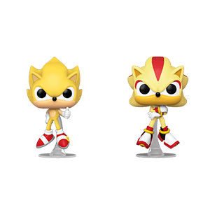 Figura POP Games: Super Sonic & Super Shadow 2-Pack (Flocked)