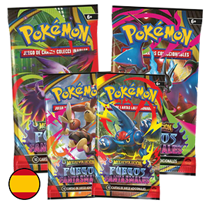 Sobre de cartas Pokemon Megaevolución Fuegos Fantasmales (castellano)