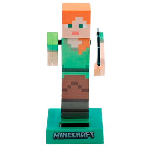 Figura Solar Minecraft Alex de 13 cm