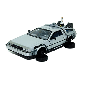 Replica Vehiculo Regreso al Futuro Delorean Versión Vuelo Escala 1/24