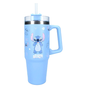 Vaso termo con pajita Disney Stitch de 900 ml