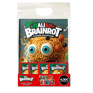 Starter Pack (álbum+ 4 sobres de cromos) Italian Brainrot