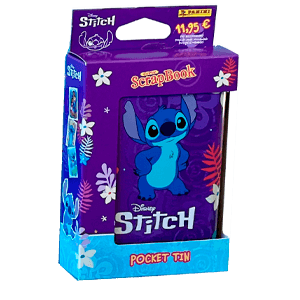 Pocket Box Metalica de  cartas Stitch 2025 (incluye 10 sobres) (surtido)