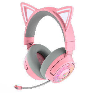 Razer Kraken Kitty V3 Pro Wireless Bluetooth Quartz PC - PS5 - PS4 - Switch - Movil - Auriculares Gaming para Nintendo Switch, PC, Playstation 5, Telefonia en GAME.es