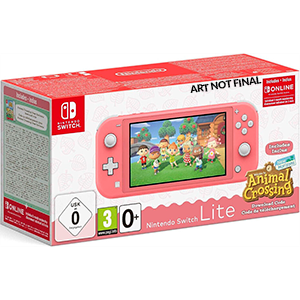 Nintendo Switch Lite Coral + Animal Crossing New Horizons