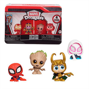 Pack de figuras Marvel Doorables Action Mini Peek (Cápsula con 4 figuras surtidas)
