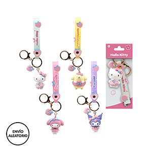 Llavero con cinta Hello Kitty and Friends Peach Series (surtido)
