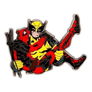 Pin metalico Marvel Deadpool y Lobezno (REACONDICIONADO)