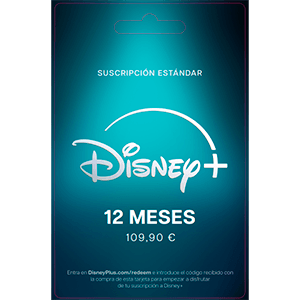 Código Disney + 12 Meses Suscripción