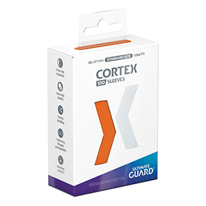 Fundas para cartas Cortex Tamaño Estándar de color naranja (100 uds)