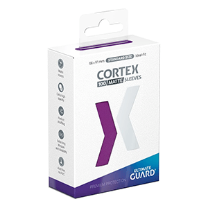 Fundas para cartas Cortex Tamaño Estándar de color Violeta Mate (100 uds)