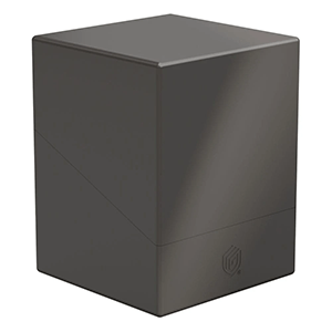 Caja de almacenaje para 100 cartas Ultimate Guard Boulder Ruby de color Solid Grey