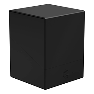 Caja de almacenaje para 100 cartas Ultimate Guard Boulder Ruby de color Solid Black