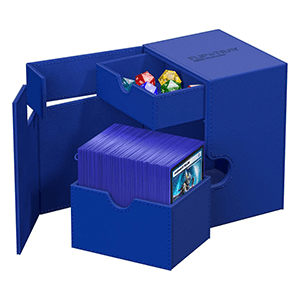 Caja de almacenaje para cartas y dados Flip´n´Tray 133+ Xenoskin de color Azul (133 uds)