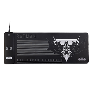 Alfombrilla XL con carga inalámbrica para móviles DC Comics Batman de 80 x 30 cm
