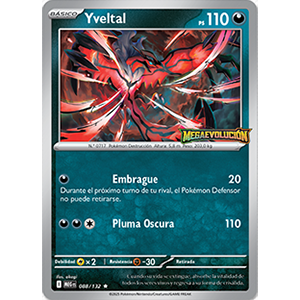 Carta promocional Pokémon Yveltal Oct 25