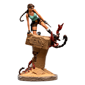 Figura de resina pintada a mano Tomb Raider de 21,5 cm