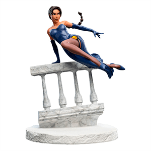 Figura de resina pintada a mano Tomb Raider de 17 cm