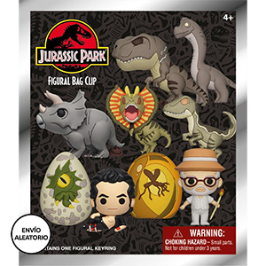 Colgante 3D Jurassic Park Retro Series 1 para mochilas y Bolsos (surtido)