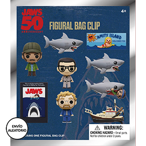 Colgante 3D Tiburon (50 Aniversario) Series 1 para mochilas y bolsos (surtido)