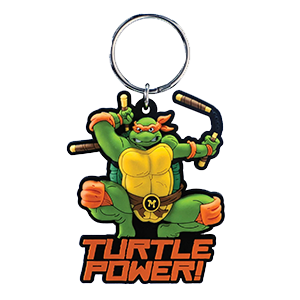 Llavero Tortugas Ninja Michelangelo Soft Touch PVC
