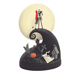 Lámpara Diorama Pesadilla Antes de Navidad de 30 cm