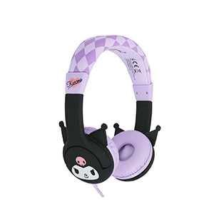 Auricular con cable para niños Kuromi con orejas