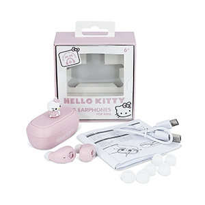 Earbuds inalabricos Bluetooth Hello Kitty con figura 3D para Merchandising en GAME.es