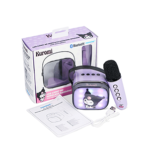 Altavoz LED con microfono Kuromi Karaoke