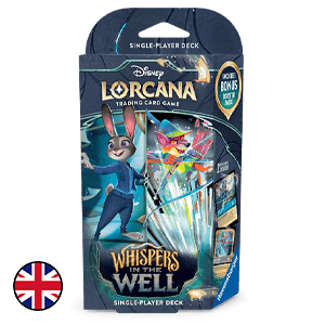 Disney Lorcana Whispers in the Well Single Starter Deck B - Sapphire and Steel Juddy Hopps and Robin Hood (ingles)