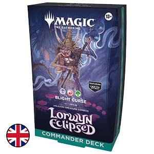 Mazo de cartas Magic: The Gathering Lorwyn Eclipsed Commander Deck Blight Curse (ingles)