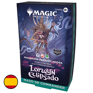 Mazo de cartas Magic: The Gathering Lorwyn Eclipsed Commander Deck Maldicion Perjudicadora (Castellano)