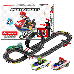 Pistas con 2 coches Carrera GO!!! Nintendo Mario Kart - P - Wing (Mario + Yoshi) de 4,9 m