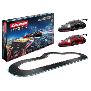 Pistas con 2 coches Bluetooth Carrera Hybrid Devil Drivers Porsche 911 GT3 R  de 6,1 m