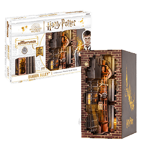 Book Nook con luz LED Tiny Adventures - Diagon Alley - Harry Potter (202 piezas)