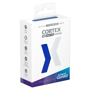Fundas para cartas Cortex Tamaño Estándar de color azul (100 uds)