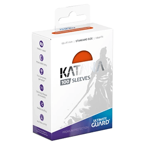 Fundas para cartas Katana Tamaño Estándar de color naranja (100 uds)