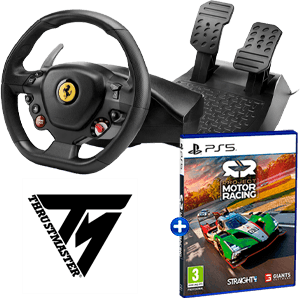 Volante Thrustmaster T128 + juego Project Manager Racing de PS5