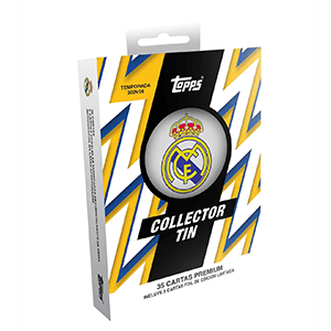 Caja metalica collector de cartas Real Madrid 2025 - 2026