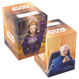 Caja de almacenaje para 60 cartas Star Wars Unlimited Palpatine / Amidala para Merchandising en GAME.es