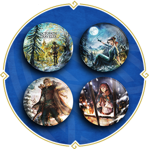 Octopath Traveler 0 – Set de 4 chapas Exclusivo GAME