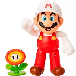 Figura Super Mario Bros: Mario Fuego 10cm (REACONDICIONADO)