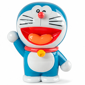 Figura de porcelana Lladró hecha a mano Doraemon 14 Cm