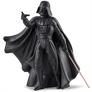 Figura de porcelana Lladró hecha a mano Darth Vader (Black) De 40 Cm