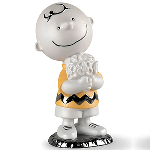Figura de porcelana Lladró hecha a mano Charlie Brown De 22 Cm