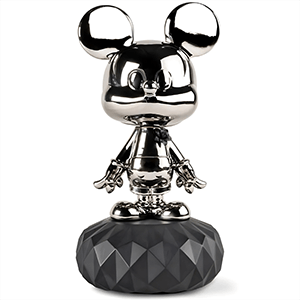 Figura de porcelana Lladró hecha a mano Mickey Mouse Platino De 31 Cm