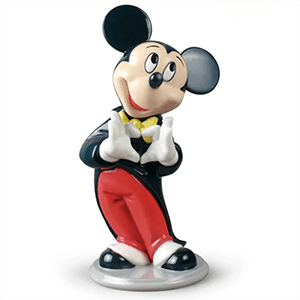 Figura de porcelana Lladró hecha a mano Mickey Mouse De 18 Cm
