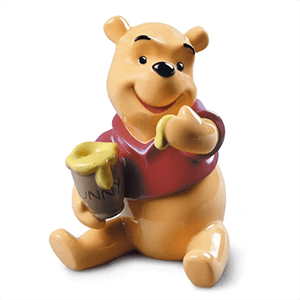 Figura de porcelana Lladró hecha a mano Winnie The Pooh De 15 Cm