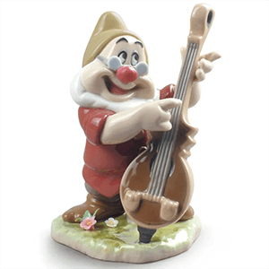 Figura de porcelana Lladró hecha a mano Enanito Doc De 14 Cm