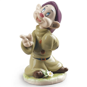 Figura de porcelana Lladró hecha a mano Enanito Mudito De 13 Cm